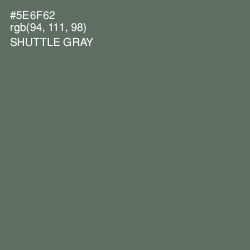#5E6F62 - Shuttle Gray Color Image